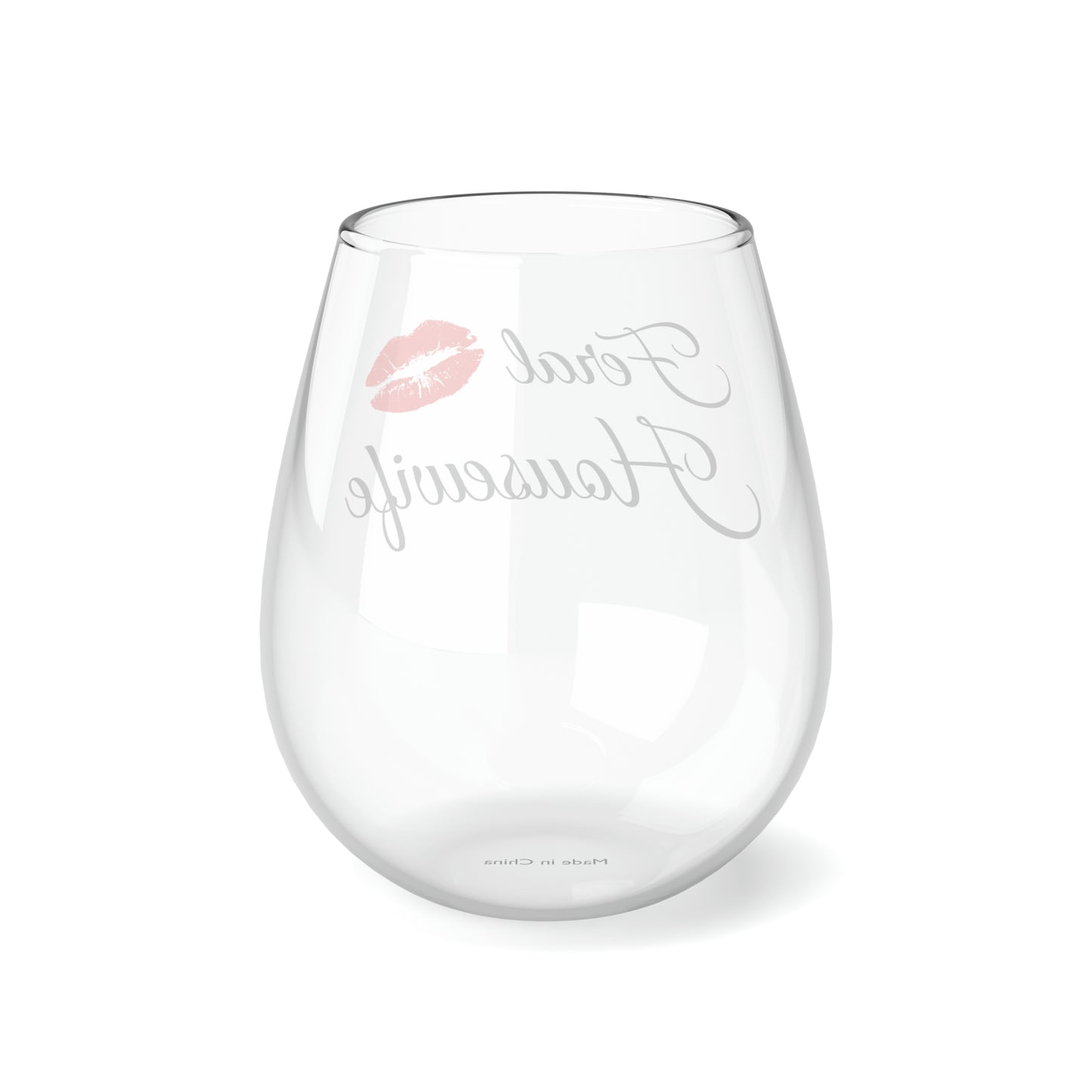 Feral housewife Stemless Wine Glass, 11.75oz