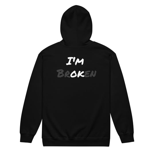 I'm Ok, Unisex heavy blend zip hoodie